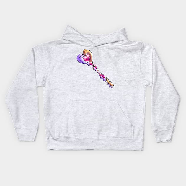 Complete Heart Key Kids Hoodie by slushink